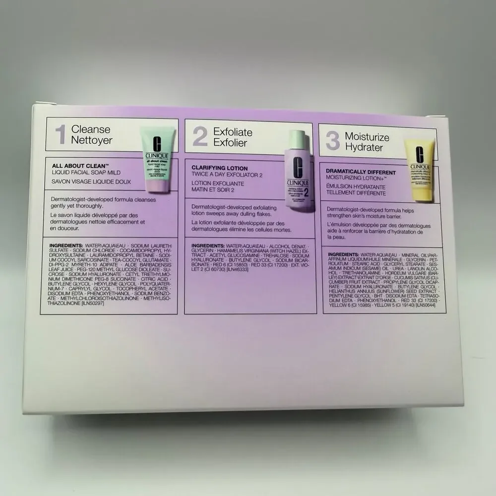 NIB - Clinique 3-step skincare set - Picture 3 of 3